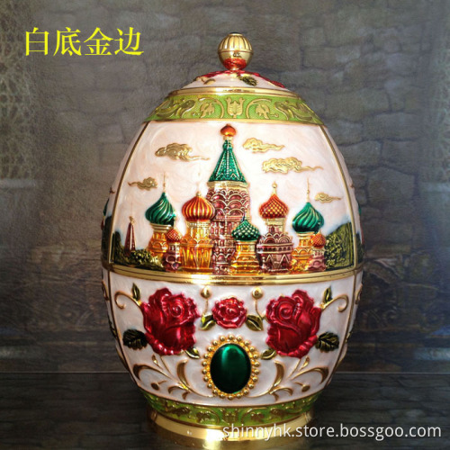 Home Decor Enamel Metal Food Storage Box